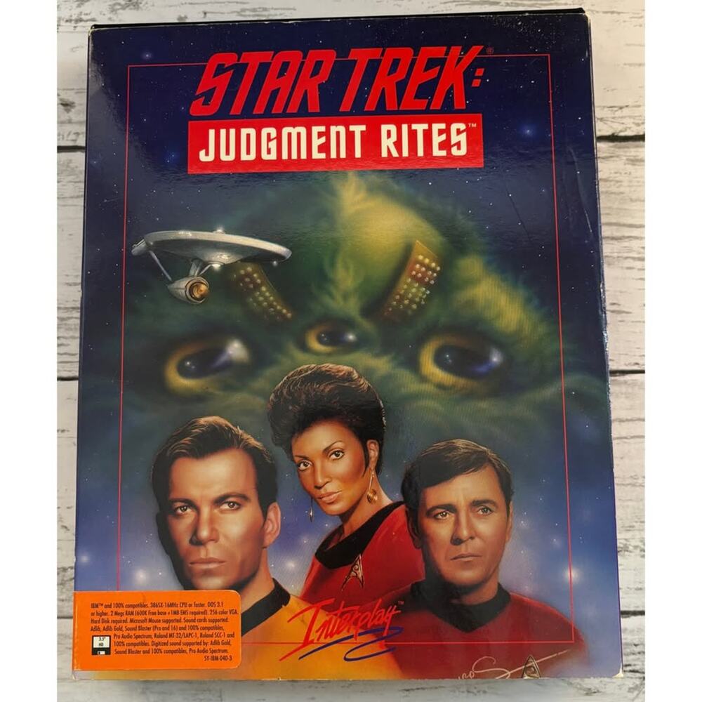 Star Trek Judgment Rites DOS Game Box Set